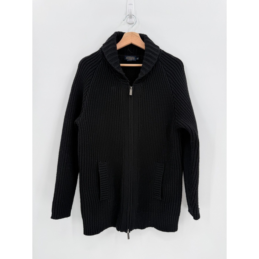 Pendleton Womens Black Westerly 100% Wool Zip Up Cardigan Size XS Classic Pocket - Picture 6 of 12